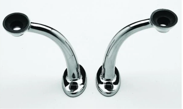 Headlamp Mount Polished SS. Per Pair.